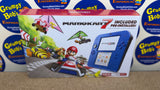 System - Electric Blue 2 (Blue & Black) (Nintendo 2DS) Pre-Owned w/ Stylus, Charger, Quick Start Insert, AR Cards, Cardboard Insert, and Mario Kart 7 Edition Box (Matching Serial Number) (As Pictured)