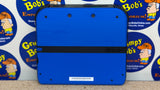 System - Electric Blue 2 (Blue & Black) (Nintendo 2DS) Pre-Owned w/ Stylus, Charger, Quick Start Insert, AR Cards, Cardboard Insert, and Mario Kart 7 Edition Box (Matching Serial Number) (As Pictured)