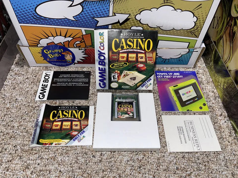 Hoyle Casino (Game Boy Color) Pre-Owned: Game, Manual, 3 Inserts, Tray, and Box