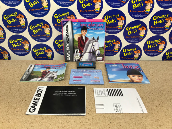 Barbie Horse Adventures: Blue Ribbon Race (Game Boy Advance) Pre-Owned: Game, Manual, Poster, 3 Inserts, and Box (As Pictured)