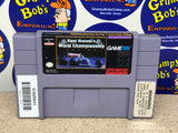 Nigel Mansell's World Championship Racing (Super Nintendo) Pre-Owned: Game, 3 Inserts, Tray, and Box (As Pictured)