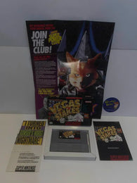 Vegas Stakes (Super Nintendo) Pre-Owned: Game, Manual, Poster, 2 Inserts, Dust Cover, Tray, and Box w/ Protector (Pictured)