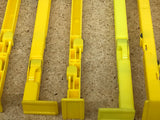 1 Plastic Blockbuster DVD Case Security Slider Locks - Yellow - Pre-Owned