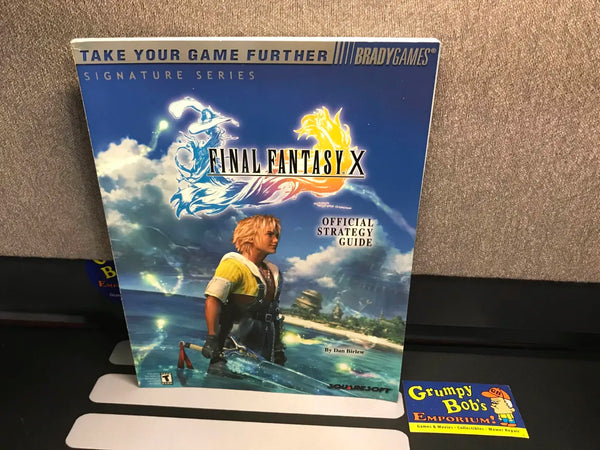 Final Fantasy X (Signature Series Official Strategy Guide) (BradyGames) Pre-Owned w/ Poster (Pictured)