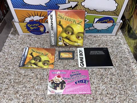 Shrek 2 (Game Boy Advance) Pre-Owned: Game, Manual, 2 Inserts, and Box