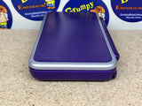 SYSTEM - Purple / Silver - Mario Kart 7 Edition [NO GAME] (New Nintendo 2DS XL) Pre-Owned: System, Stylus, AR Cards, Charger, Cardboard Tray and Box [Matching Serial] (As Pictured)