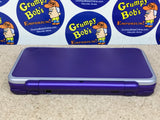SYSTEM - Purple / Silver - Mario Kart 7 Edition [NO GAME] (New Nintendo 2DS XL) Pre-Owned: System, Stylus, AR Cards, Charger, Cardboard Tray and Box [Matching Serial] (As Pictured)