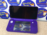 SYSTEM - Purple / Silver - Mario Kart 7 Edition [NO GAME] (New Nintendo 2DS XL) Pre-Owned: System, Stylus, AR Cards, Charger, Cardboard Tray and Box [Matching Serial] (As Pictured)