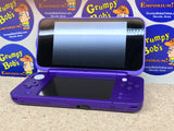 SYSTEM - Purple / Silver - Mario Kart 7 Edition [NO GAME] (New Nintendo 2DS XL) Pre-Owned: System, Stylus, AR Cards, Charger, Cardboard Tray and Box [Matching Serial] (As Pictured)