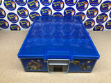 Storage Carrying Case - Plastic - Stackable - Blue / Grey (2015 Activision) (Skylanders) Pre-Owned w/ 2 Removable Center Dividers
