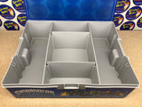 Storage Carrying Case - Plastic - Stackable - Blue / Grey (2015 Activision) (Skylanders) Pre-Owned w/ 2 Removable Center Dividers