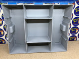 Storage Carrying Case - Plastic - Stackable - Blue / Grey (2015 Activision) (Skylanders) Pre-Owned w/ 2 Removable Center Dividers