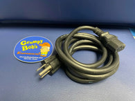 Power Cord - Universal 3-Prong (Fat AC) for Xbox 360 / PS3 / More – 3'–6' Length Varies – Pre-Owned