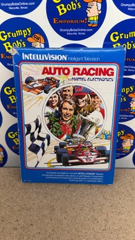 Auto Racing (Intellivision) Pre-Owned: Game, Manual, 2 Controller Overlays, and Box