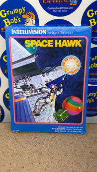Space Hawk (Intellivision) Pre-Owned: Game, Manual, 2 Controller Overlays, and Box