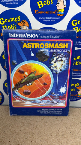 Astrosmash (Intellivision) Pre-Owned: Game, Manual, 2 Controller Overlays, and Box