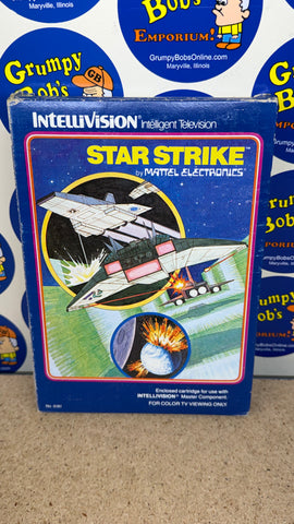 Star Strike (Intellivision) Pre-Owned: Game, Manual, 1 Controller Overlay, and Box