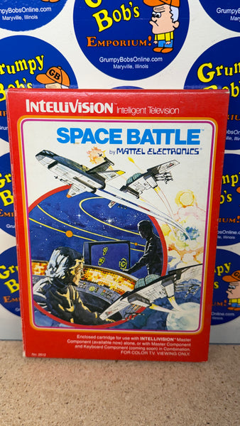 Space Battle (Intellivision) Pre-Owned: Game, Manual, 2 Controller Overlays, and Box