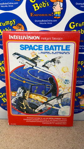 Space Battle (Intellivision) Pre-Owned: Game, Manual, 2 Controller Overlays, and Box