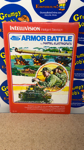 Armor Battle (Intellivision) Pre-Owned: Game, Manual, 2 Controller Overlays, and Box