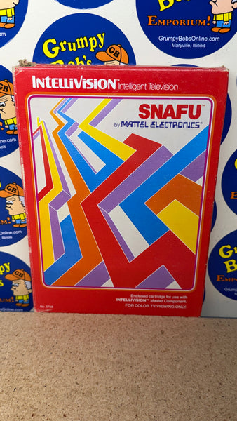 SNAFU (Intellivision) Pre-Owned: Game, Manual, 2 Controller Overlays, and Box