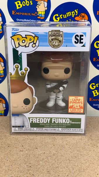 POP! Camp Fundays #SE: Freddy Funko as Stormtrooper [2023 - 2000 PCS Limited Edition] (Funko POP!) Figure and Box w/ Protector