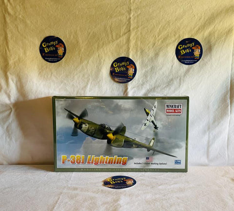 P-38J Lightning (11649) 1:48 Scale (Minicraft / Plastic Model Kit) New in Box (Pictured)