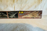F-14 Tomcat (1402) Approx. 1:40 Scale (A Guillow 'Build 'n Show' Non-Flying Balsa Display Model Kit) New in Box (Pictured)