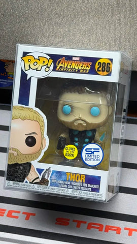 POP! Marvel #286: Avengers Infinity War - Thor [Glows in the Dark] [SF Limited Edition] (Funko POP!) Figure and Box w/ Protector