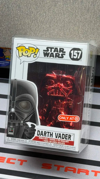 POP! Star Wars #157: Darth Vader (Red Chrome) [Target Exclusive] (Funko POP!) Figure and Box w/ Protector