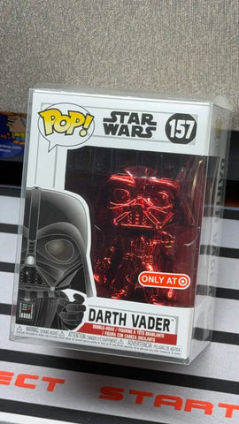 POP! Star Wars #157: Darth Vader (Red Chrome) [Target Exclusive] (Funko POP!) Figure and Box w/ Protector