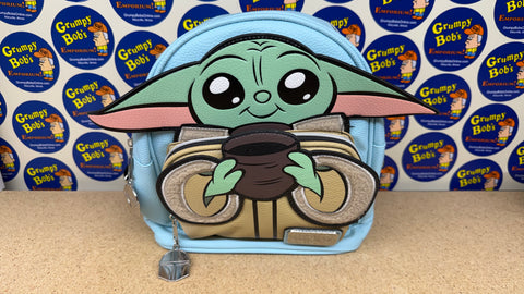 Star Wars The Mandadlorian - Grogu Mini Backpack - Blue (Fast Forward New York) NEW