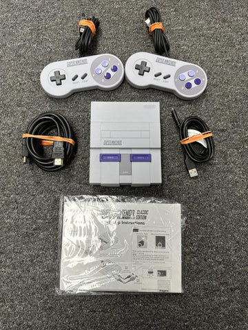 System - Classic Edition (Super Nintendo) Pre-Owned w/ 2 Controllers, AC Adapter, HDMI Cord, Manual, and Box
