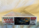 McDonnell-Douglas AH-64D Longbow US Army Attack Helicopter (2125) 1:48 Scale (Minicraft Models Inc.) (Academy Minicraft Plastic Model Kit) New in Box (Pictured)