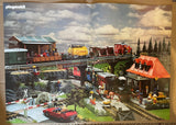 Riverdale Train Station (4301) (Playmobil) (1987 geobra BRANDSTATTER) Pre-Owned w/ Box (Pictured)