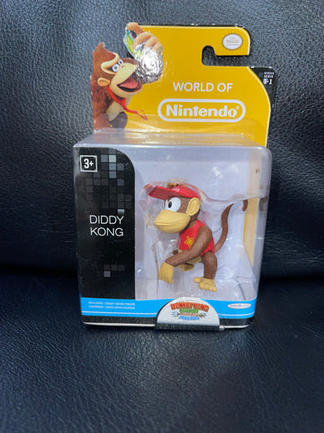 Donkey Kong Country Tropical Freeze: Diddy Kong (Series 1-1) (Jakks Pacific) (World of Nintendo) (2014) ( Mini Figure) NEW