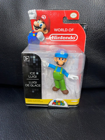 Super Mario: Ice Luigi (Series 1-1) (Jakks Pacific) (World of Nintendo) (2014) ( Mini Figure) NEW
