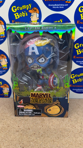 Marvel Zombies: Captain America [Bobble-Head] (Cosbaby) (Hot Toys) NEW