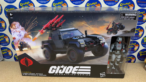 G.I. Joe Classic Series: Cobra Night Attack 4-WD Stinger & Driver (Hasbro) NEW