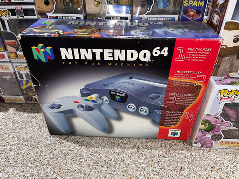 System w/ Official Grey Controller (Nintendo 64) Pre-Owned in BOX (STORE PICK-UP ONLY)