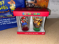 Super Mario: 16oz Pint Glasses (Set of 2) (Nintendo) (Just Funky) New in Box