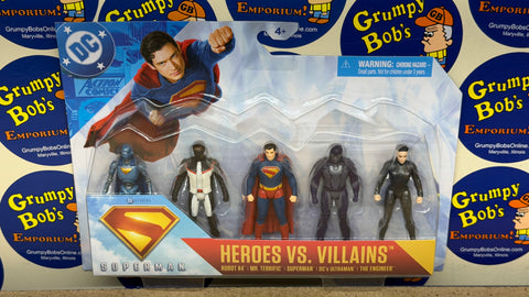 DC Superman: Heroes vs. Villains [Set of 5 Figures] (Spin Master) NEW