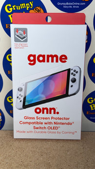 Glass Screen Protector [Onn.] (Nintendo Switch OLED) NEW