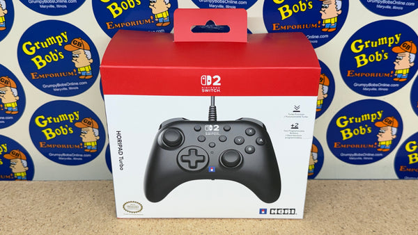 Wired Controller: HORIPAD Turbo - Black [Hori] (Nintendo Switch 2) NEW