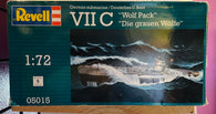 VII C "Wolf Pack" German Submarine / Deutsches U- Boat (05015) 1:72 Scale (Revell GmbH & Co.) (Plastic Model Kit) New in Box (Pictured)