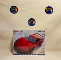 Ferrari F40 (167) 1:24 Scale (Testor Corp./Burago) (Metal Body Model Kit) New in Box (Pictured)