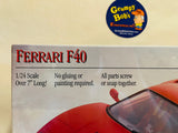 Ferrari F40 (167) 1:24 Scale (Testor Corp./Burago) (Metal Body Model Kit) New in Box (Pictured)