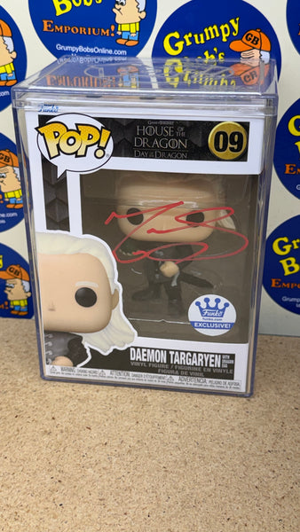 POP! Game of Thrones House of The Dragon Day of the Dragon #09: Daemon Targaryen with Dragon Egg (Funko POP!) Figure and Box w/ Protector (Possibly Signed / As Pictured - See Notes)