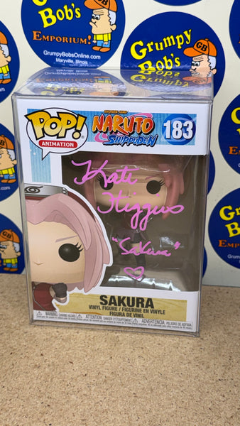 POP! Animation #183: Shonen Jump Naruto Shippuden - Sakura (Funko POP!) Figure and Box w/ Protector (Possibly Signed w/ COA / As Pictured)