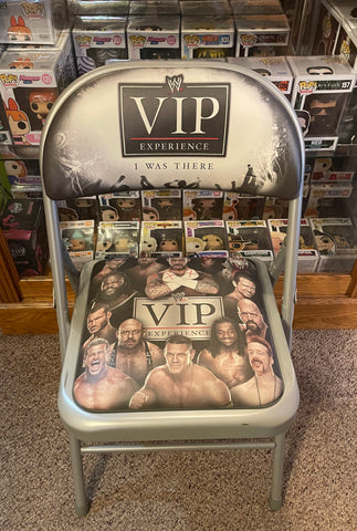 WWE VIP Experience "I Was There" - John Cena and Others (Ringside Folding Chair) Pre-Owned (Pictured)